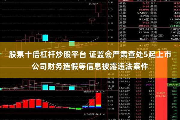 股票十倍杠杆炒股平台 证监会严肃查处5起上市公司财务造假等信息披露违法案件