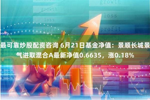 最可靠炒股配资咨询 6月21日基金净值：景顺长城景气进取混合A最新净值0.6635，涨0.18%